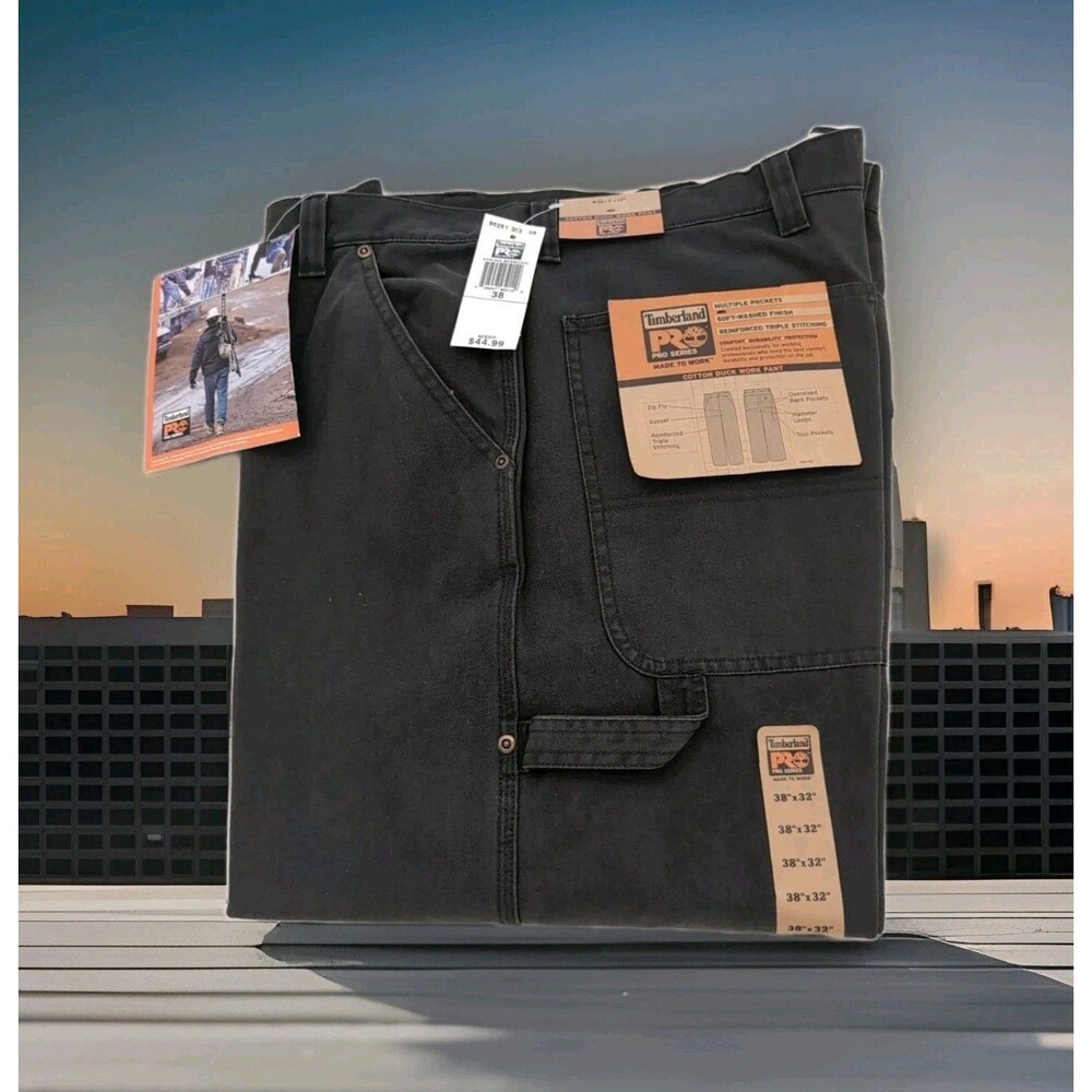 TIMBERLAND PRO CANVAS DUCK  WORK/CARPENTER PANTS MEN'S SIZE 38X32  NWT